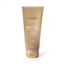 Tubo de gel esfoliante corporal da marca Eudora, da linha La Piel, com ingredientes de biocolageno e cristais do Himalaia, em embalagem bege e dourada.