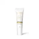 Tubo branco com rótulo dourado da marca Eudora Neo Dermo, contendo hidratante labial de fórmula com ácido hialurônico, para até 24h de hidratação.