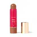 O produto apresentado é um contorno em bastão da linha Niina Secrets. A embalagem é cilíndrica e de cor rosa vibrante, com o nome da marca e da linha impressos em letras douradas. A embalagem também possui um detalhe dourado na parte superior.