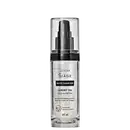 Frasco de vidro transparente contendo óleo nutritivo da linha Siàge Nutri Diamond, com rótulo preto e branco destacando o nome do produto e suas propriedades, como proteção térmica e brilho duradouro.