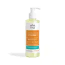 Frasco de shampoo da marca Adatina, com 300ml de volume, na cor amarelo claro. O rótulo apresenta o nome "Amplexe Vitamin C" e destaca os ingredientes ativos, como vitamina C, zinco e niacinamida.