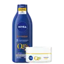 Kit NIVEA Q10 Power Dia + Firmador Q10, 2 produtos.