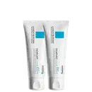 Dois tubos de creme da marca La Roche-Posay, com rótulos azuis e brancos, exibindo o nome "Cicaplast Baume B5+" e informações sobre o produto.