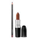 Kit M·A·C Lustreglass Can't Dull My Shine + Lip Pencil Plum, 2 produtos.