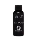 Frasco preto da marca Keune contendo o produto "Activator" da linha Semi Color. O rótulo apresenta o nome da marca em branco e o nome do produto em destaque.