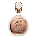 A imagem mostra o Perfume Importado Feminino Fakhar Rose de Lattafa.