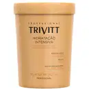 Máscara de tratamento capilar intensivo hidratante da marca Trivitt Professional.  Rótulo com o nome do produto "Hidratação Intensiva". Peso líquido de 1kg.