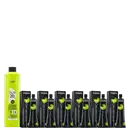 A imagem mostra um oxidante inoa 1L e 6 tubos de coloração permanente inoa.