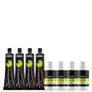 A imagem mostra 4 oxidantes inoa 60ml e 4 tubos de coloração permanente inoa.