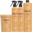Conjunto de produtos para cabelos da marca Itallian Hairtech. Todos os itens são originais da linha Trivitt.