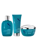 Kit Alfaparf Semi di Lino Curls Enhancing Trio Home Care, 3 produtos.