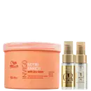 Kit Wella com Máscara Invigo Nutri-Enrich 500ml, óleo Oil Reflections 30ml, e Oil Light 30ml