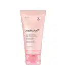 Bisnaga rosa translúcida Medicube PDRN Pink Caffeine Night Wrapping Mask, 75 ml, com tampa rosa transparente, símbolo de lua e texto "Night Care" no rótulo.
