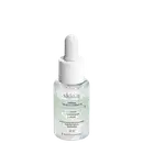 Sérum facial Triplo Combate Skin.q Quem Disse, Berenice? em frasco verde e branco com conta-gotas branco e letras pretas.