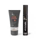 Dois itens de maquiagem da marca Quem Disse, Berenice?: um primer mate instantâneo de longa duração em tubo preto e uma máscara incolor para cílios e sobrancelhas em embalagem preta.