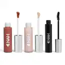Combo Nah Cardoso: Máscara De Cílios Preta 10g + Blush Líquido 2 em 1 Rosé Lunar Ginger Hello Cloud 11ml + Iluminador Líquido 3 em 1 Moon Pearl Hello Shine 11ml