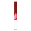 Batom duo gloss Pod Delas Vermelho se Inscreve da marca Quem Disse, Berenice? em embalagem com parte transparente e parte vermelha e com letras brancas no rótulo também vermelho.