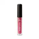 Frasco cilíndrico transparente com tampa preta e letras brancas contendo 4ml de batom líquido rosé Goiabali Instamatte Quem Disse Berenice?.