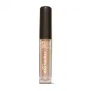 Gloss labial dourado Douradex Dos Sonhos Quem Disse, Berenice?  em embalagem transparente, mostrando a tonalidade do produto, tampa preta e rótulo com letras brancas.
