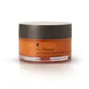 Pote de esfoliante labial mutritivo Lip, Please! Quem Disse, Berenice? com tampa preta, rótulo laranja e letras pretas.