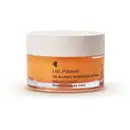 Pote com tampa branca, rótulo laranja e letras pretas de balm labial de hidratação intensa Lip, Please! Quem Disse, Berenice?.