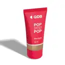 Imagem da base líquida soft matte da marca POP Quem Disse, Berenice? na cor 200N, em tubo rosa com parte transparente, mostrando a tonalidade do produto, e rótulo com letras brancas. O fundo da imagem é branco com sombreado.