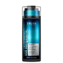 Frasco de shampoo da marca TRUSS Professional, com embalagem em tons de azul e preto, apresentando o nome da linha "Uso Obrigatório" e informações sobre a fórmula com "Nano Reconstruction" e "Monoi Oil".