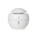 Aromatizador elétrico de ambientes branco com tampa em formato de cúpula, botão power cinza no topo e ícone da marca O Boticário no corpo do pote.