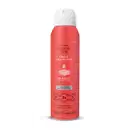 Frasco laranja com tampa spray branca, detalhe azul e letras pretas e brancas contendo 90g/150ml de desodorante antitranspirante aerossol da marca Cuide-se Bem Clinical Protect.