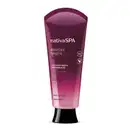 Bisnaga com degradê de roxo escuro e branco, tampa preta e letras douradas, brancas e pretas, contendo 200ml de loção nutritiva corporal da marca Nativa SPA Ameixa Negra.