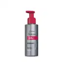 Frasco de 100 ml do Balm Disciplinante Glow Expert da linha Siàge, com embalagem prateada e tampa vermelha tipo pump, indicando um produto para cuidados com a pele e promovendo o brilho.