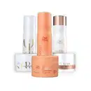 Produtos Wella Professionals: shampoos e máscaras Fusion, Nutri Enrich e Oil Reflections.