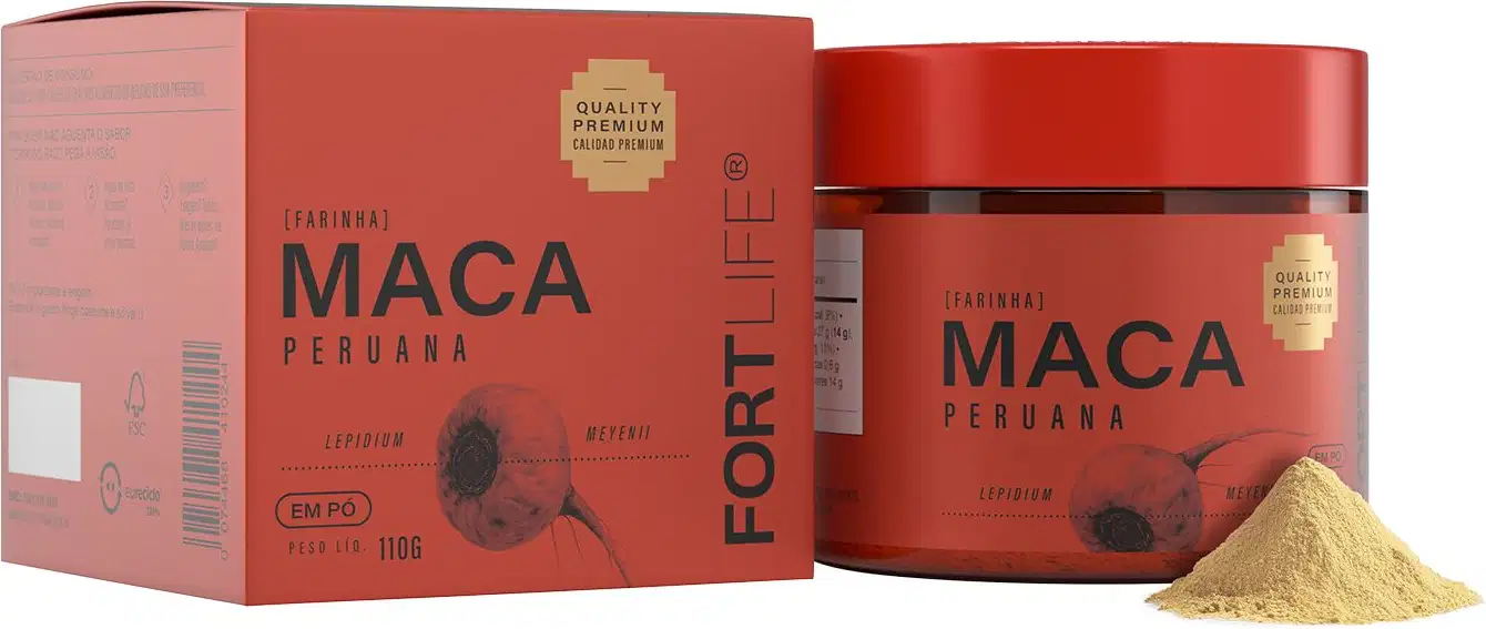 Suplemento Alimentar em Pó FortLife Pharma Maca Peruana, 110g.