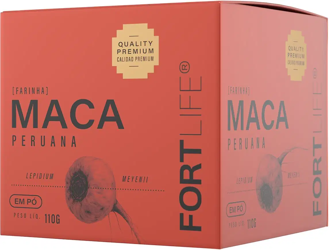 Suplemento Alimentar em Pó FortLife Pharma Maca Peruana, 110g.