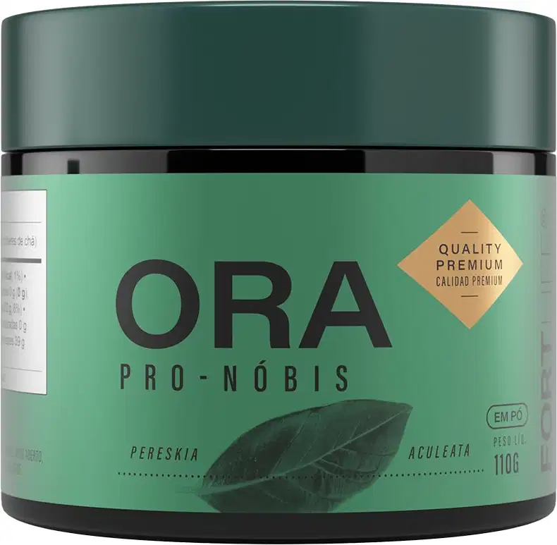 Suplemento Alimentar em Pó FortLife Pharma Ora Pro Nóbis, 110g.