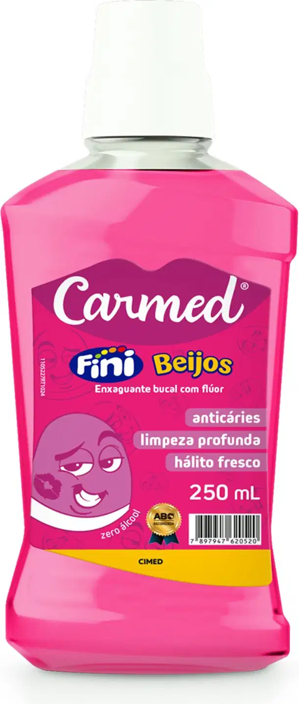 Enxaguante Bucal Carmed Fini Beijos 250ml