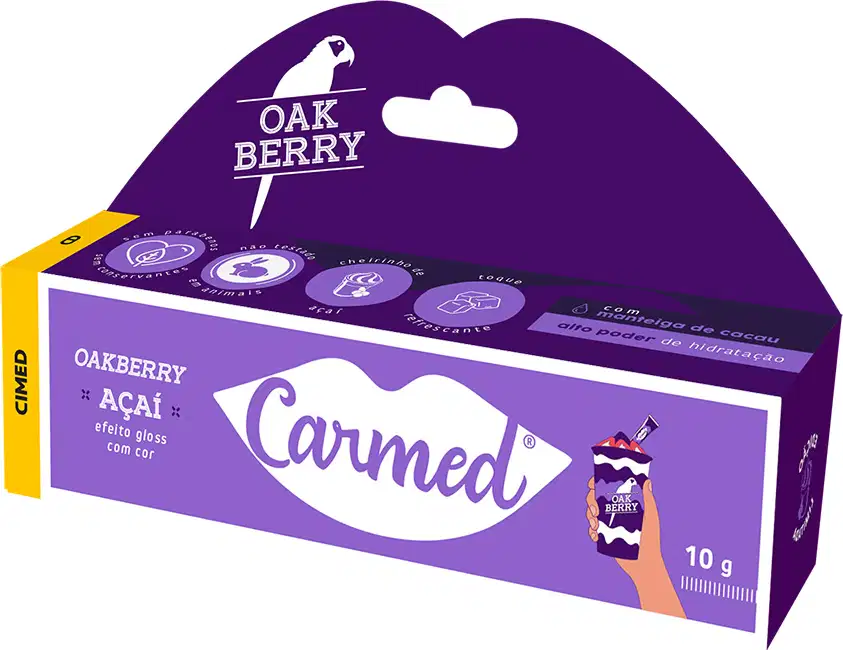 Hidratante Labial Cimed Carmed Açai Oakberry 10g