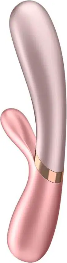 A imagem mostra um vibrador rosa