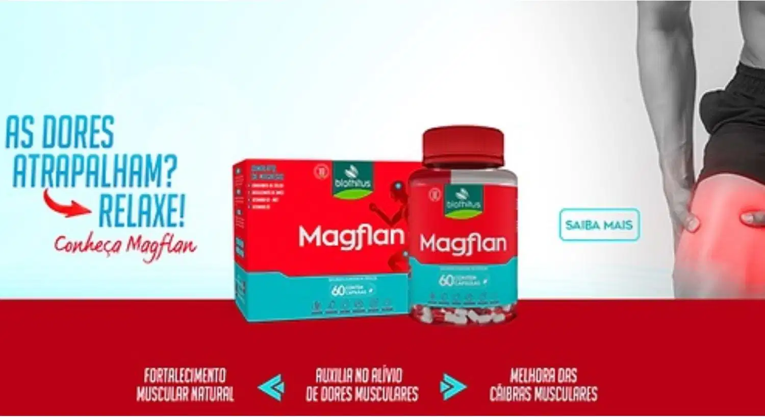 Kit Biofhitus Magflan Dimalato de Magnésio, 4 unidades.
