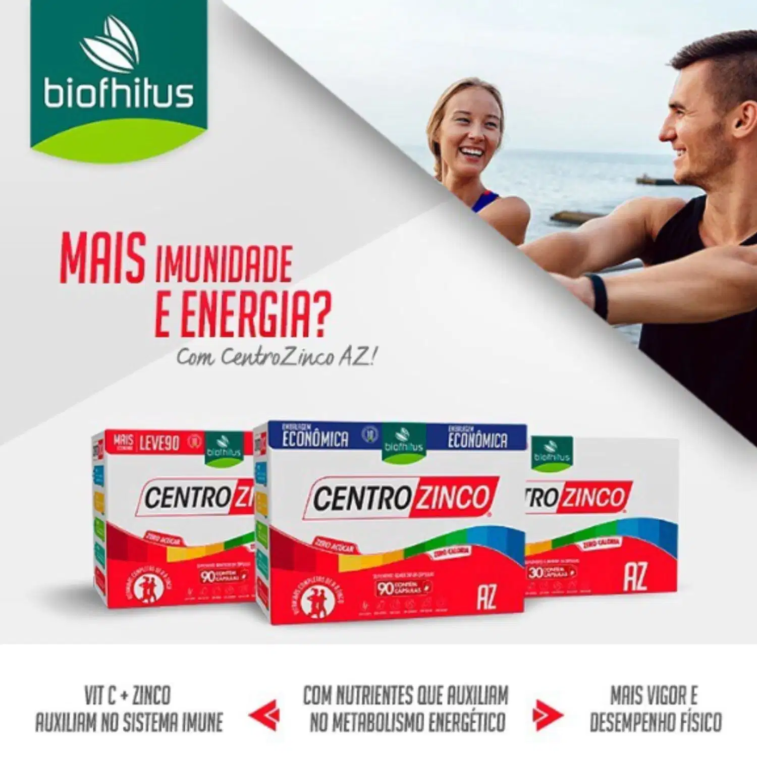 Kit Biofhitus Centrozinco AZ Trio, 3 unidades.