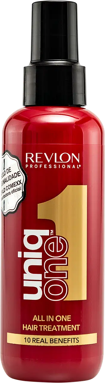 A imagem mostra o Leave-in Uniq One Revlon Professional.