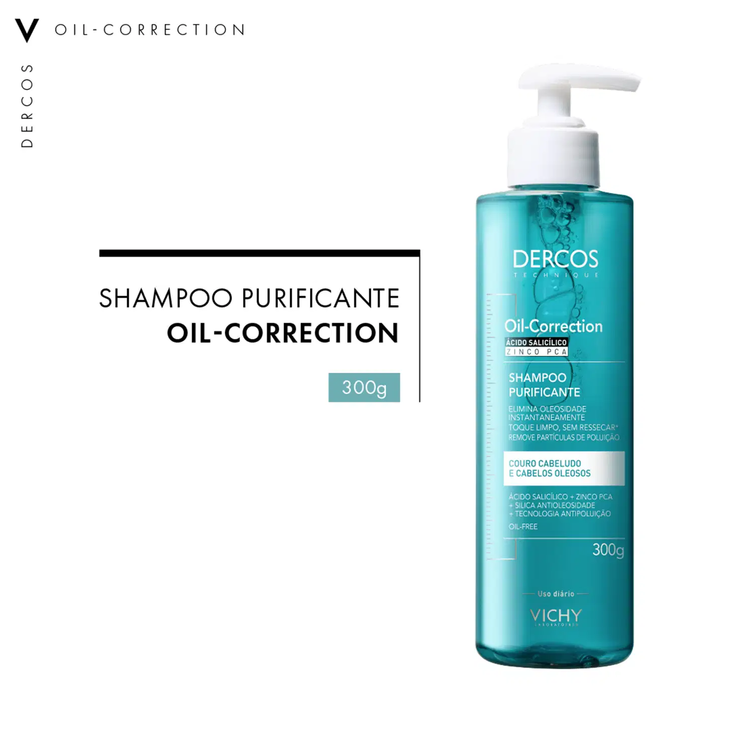 Shampoo Purificante Vichy Dercos Oil-Correction 300g