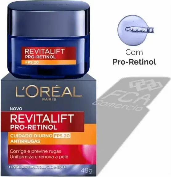 Creme Facial Antissinais L'Oréal Paris Revitalift Pro Retinol FPS20