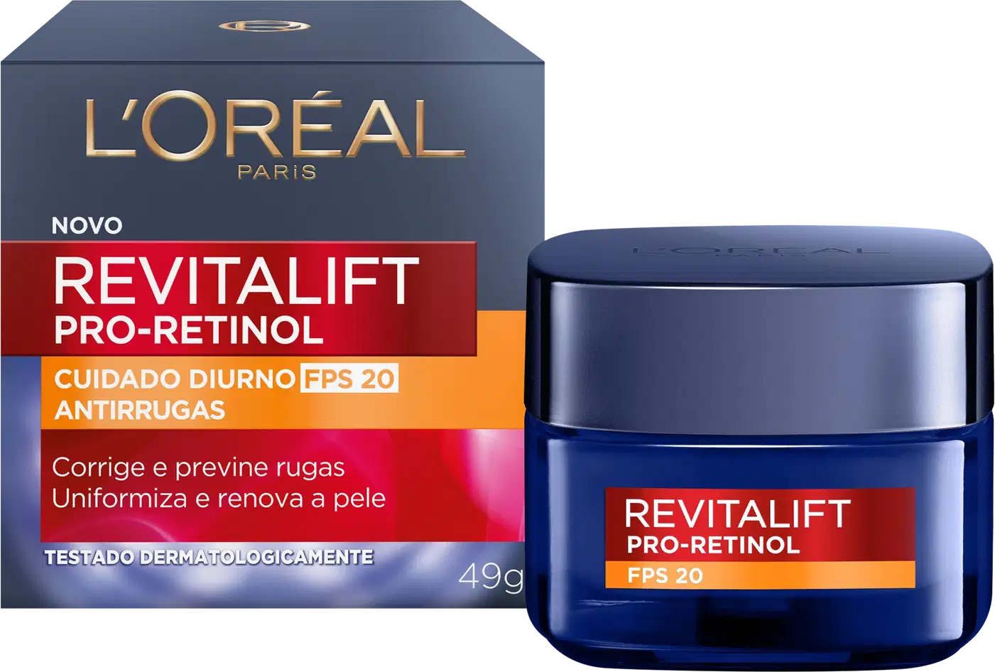 Creme Facial Antissinais L'Oréal Paris Revitalift Pro Retinol FPS20