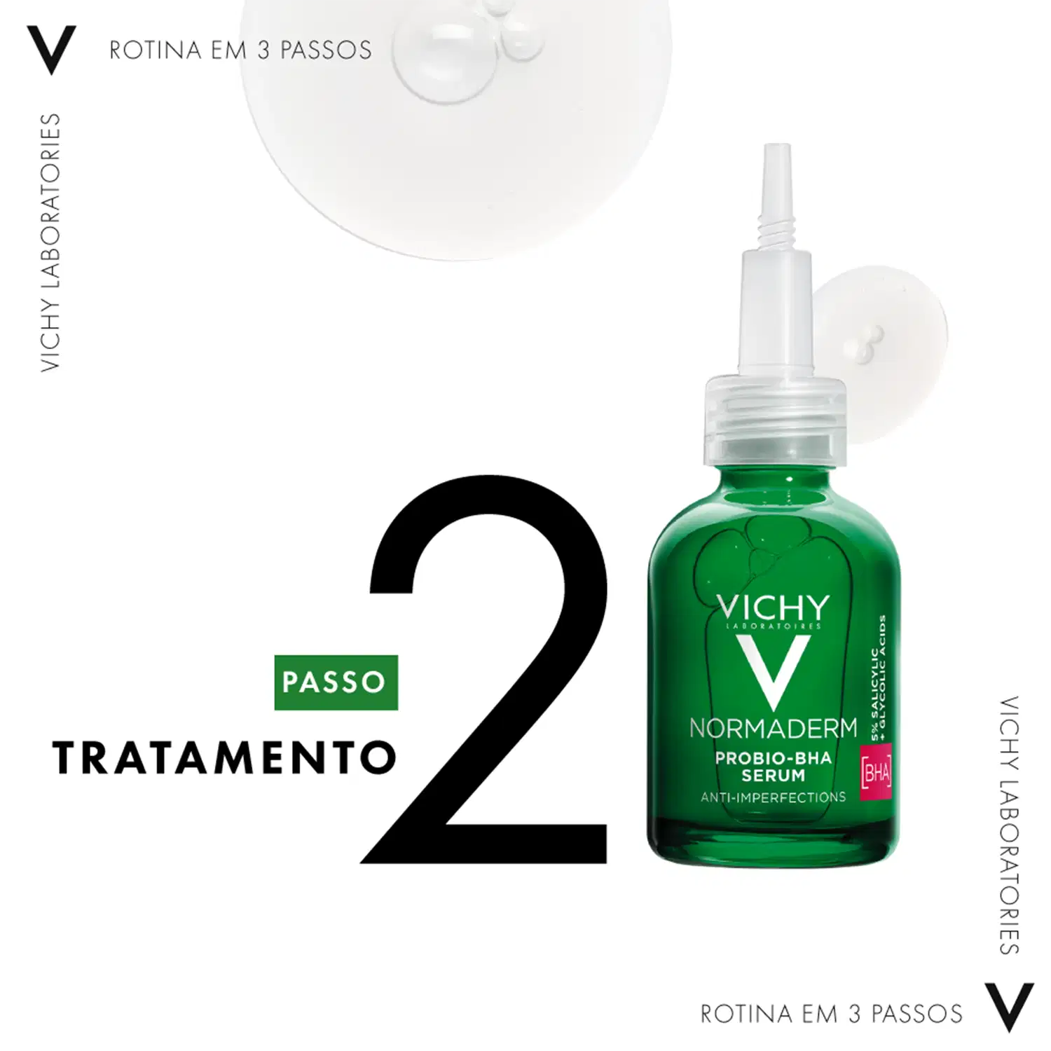 Passo 2 Tratamento com Vichy Normaderm Probio BHA Serum