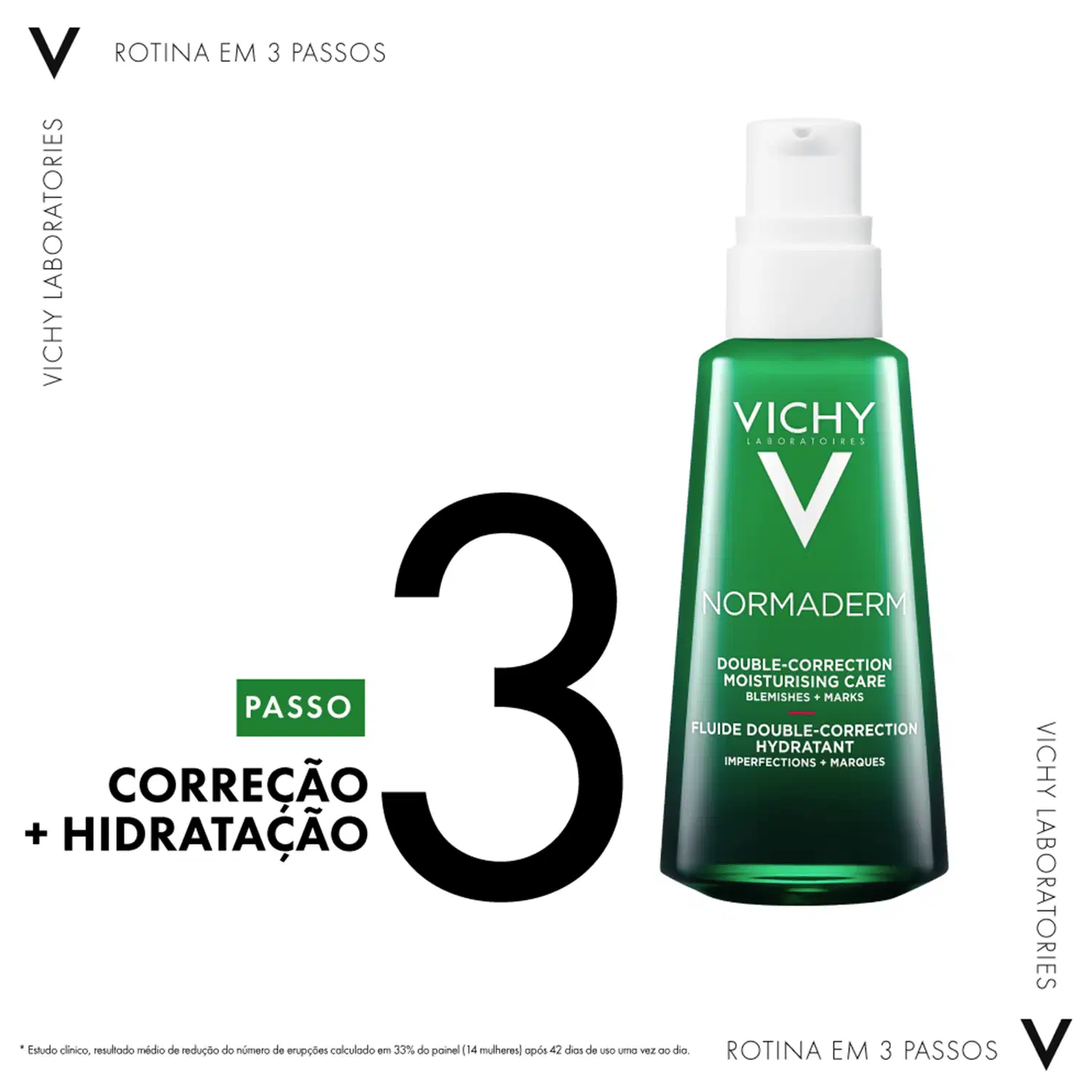 Passo 3 Correção + Hidratação com Normaderm Double Correction