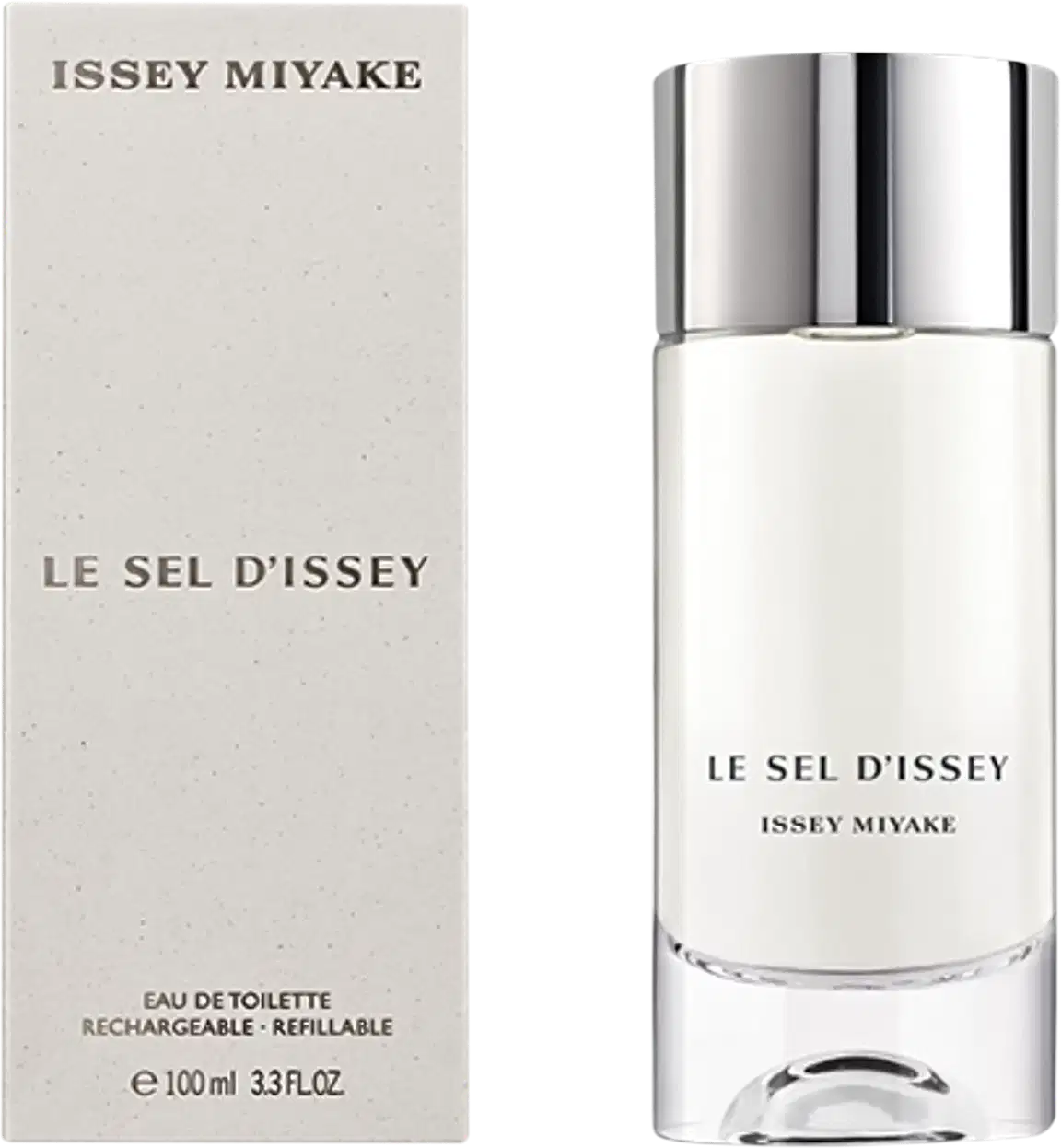 Frasco do perfume e caixa lado a lado.