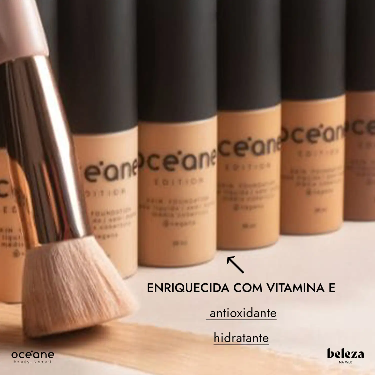 Enriquecida com vitamina E, antioxidante e hidratante.