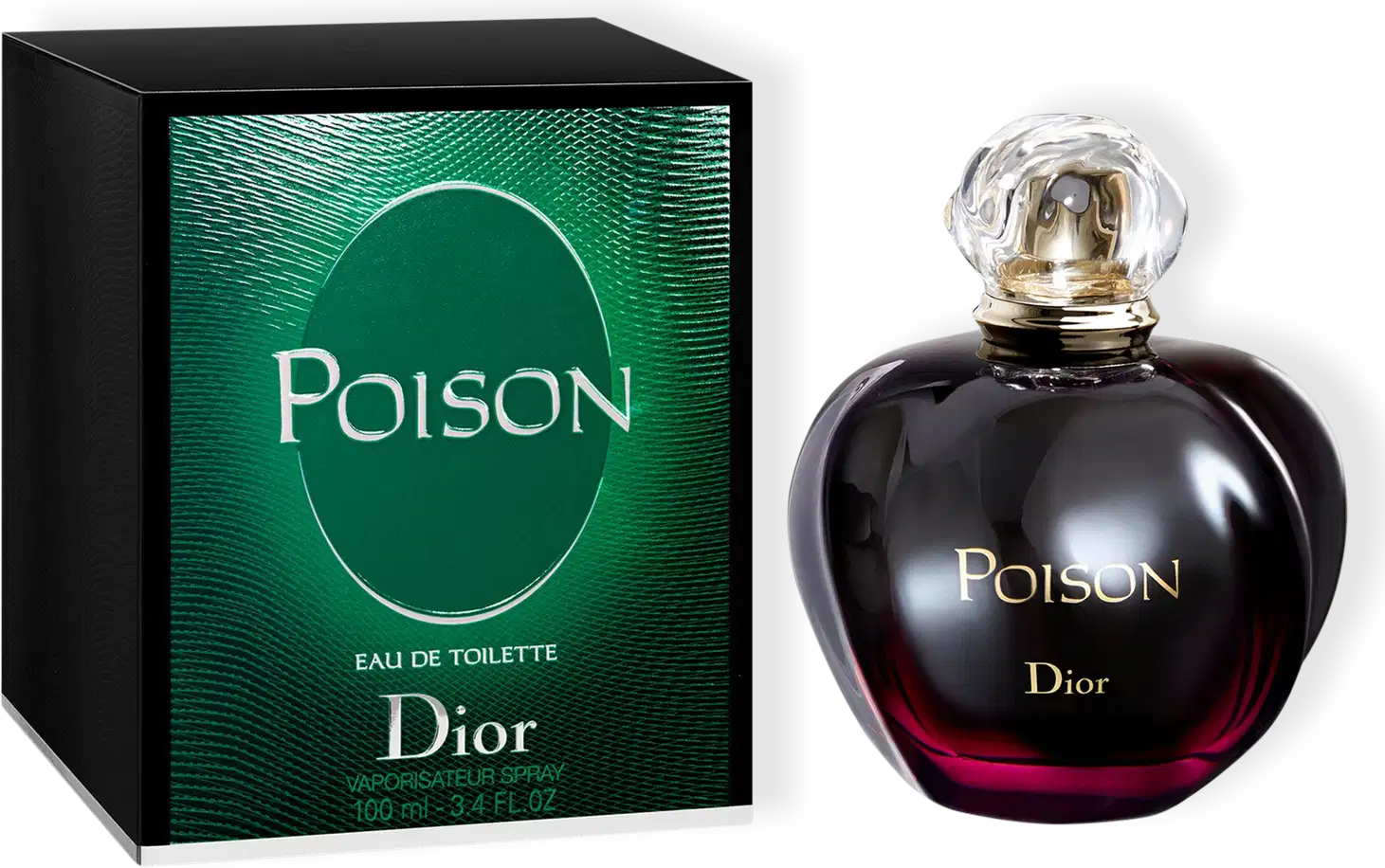 A imagem mostra a caixa e o perfume lado a lado.