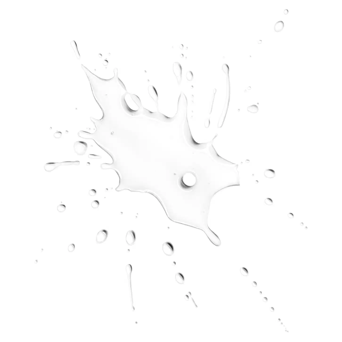 A imagem mostra um pouco da água micelar em fundo branco.